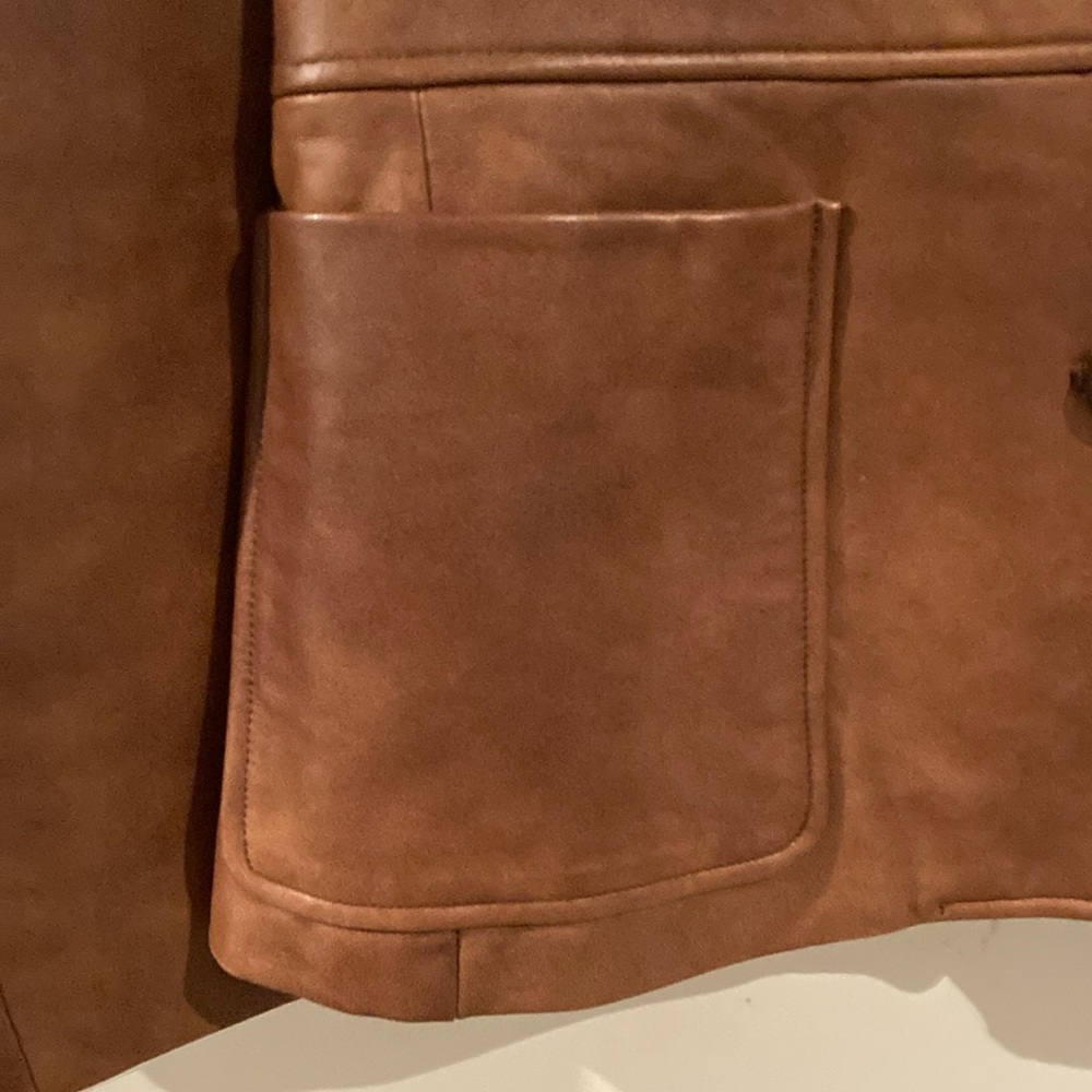 Banana Republic Brown Glove Leather Jacket. - Picture 4 of 13